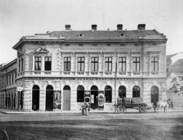 A Budai Polg�ri Casino r�gi �p�lete a Krisztina t�ren 1886 k�r�l