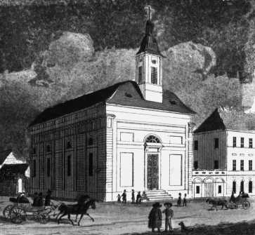 A De�k t�ri evang�likus templom, 1830-as �vek, Vasquez litogr�fi�ja