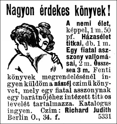 Hirdet�s, 1913, �rdekes �js�g