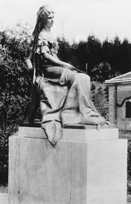 Don�th Gyula B�rtfaf�rd�n fel�ll�tott Erzs�bet-szobra, 1900-as �vek, Magyar Nemzeti M�zeum T�rt�neti F�nyk�pt�r