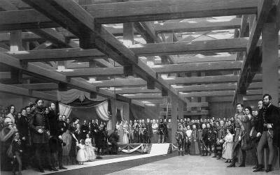Barab�s Mikl�s: A L�nch�d alapk�let�tele, 1864, Magyar Nemzeti M�zeum