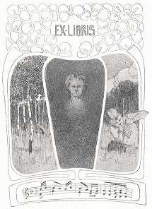 EX-LIBRIS VAD�SZ MIKL�S RAJZA