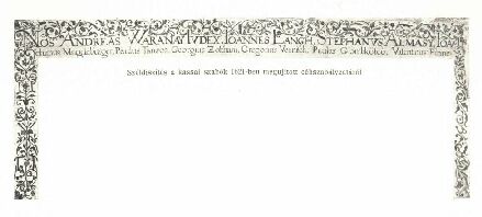 SZ�LD�SZ�T�S A KASSAI SZAB�K 1621-BEN MEG�J�TOTT C�HSZAB�LYZAT�R�L