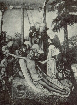 KRISZTUS SIRAT�SA LUCAS CRANACH FESTM�NYE SZ�PM�V�SZETI M�ZEUM