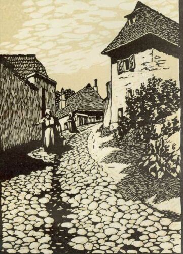 BUDAI UTCA TIPARY DEZS� SZ�NES LINOLEUM-METSZETE