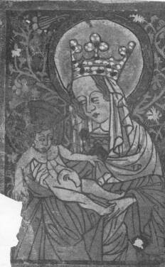 1. MADONNA A GYERMEKKEL. SZ�NEZETT FAMETSZET. EREDETI NAGYS�G