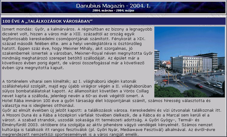 Danubius Magazin 2004.06.29.