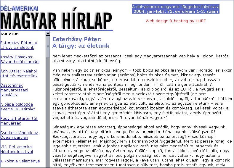 D�lamerikai Magyar H�rlap 2004.06.30.