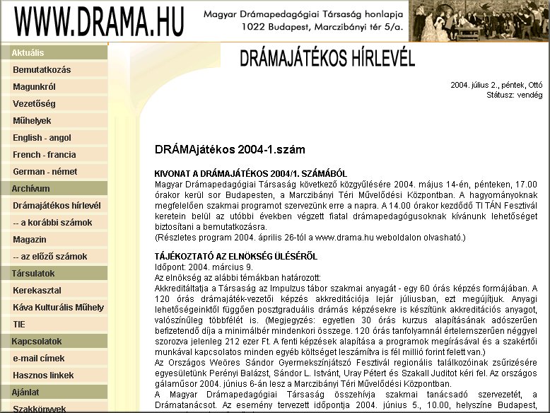 Dr�maj�t�kos H�rlev�l 2004.07.02.