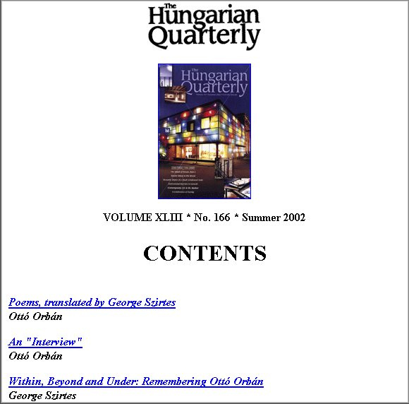 The Hungarian Quarterly 2004.09.15.