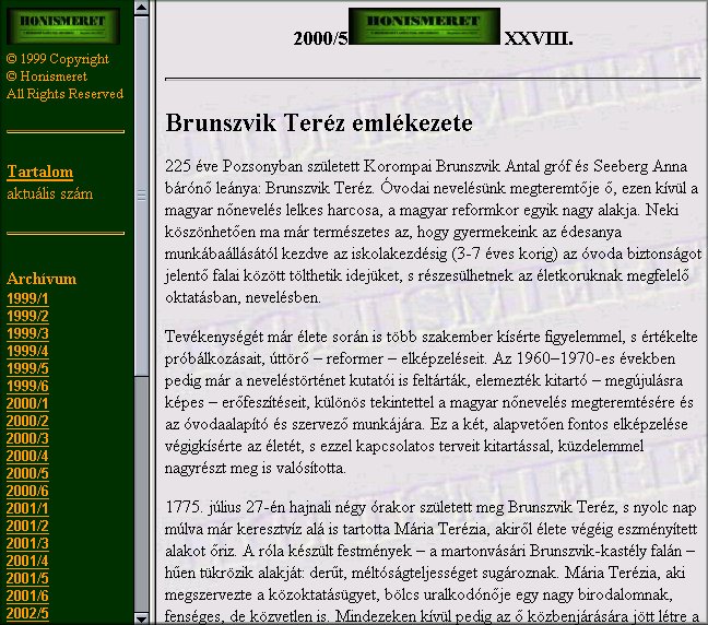 Honismeret 2004.09.15.