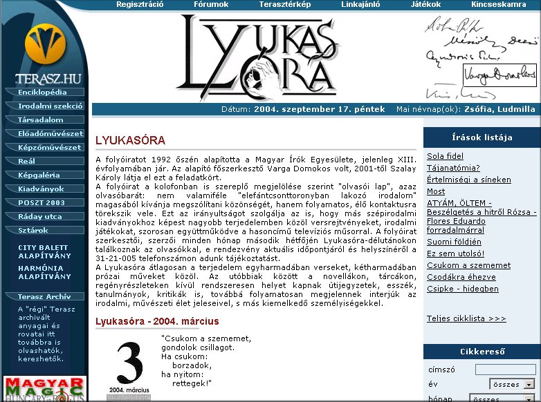Lyukas�ra 2004. 09. 17.