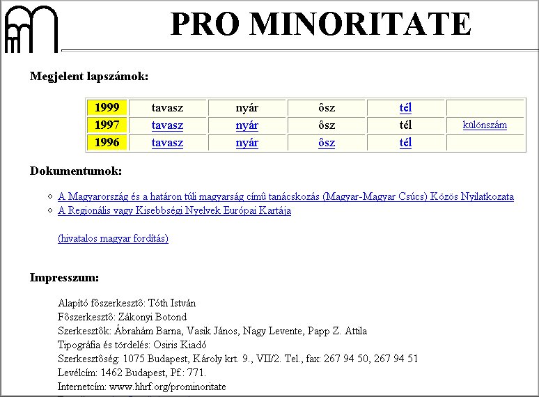 Pro Minoritate 2004.10.06.