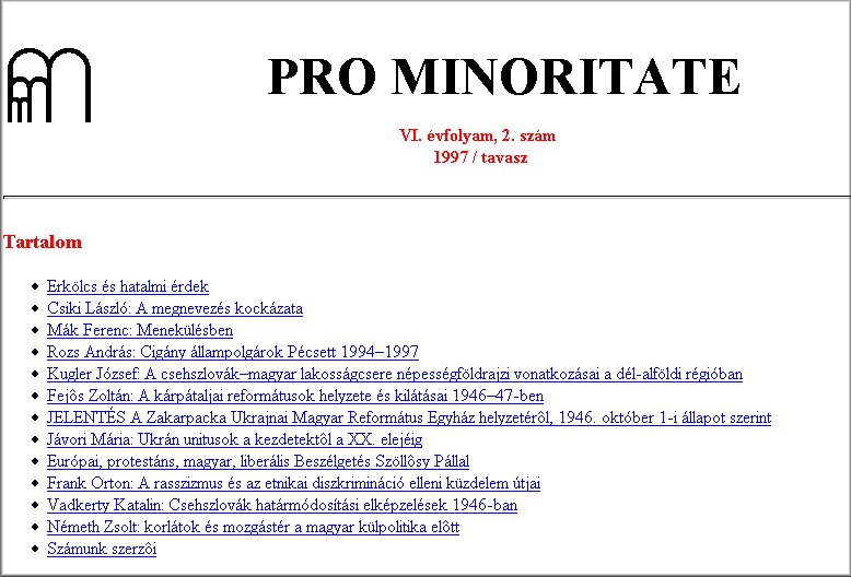 Pro Minoritate 2004.10.06.