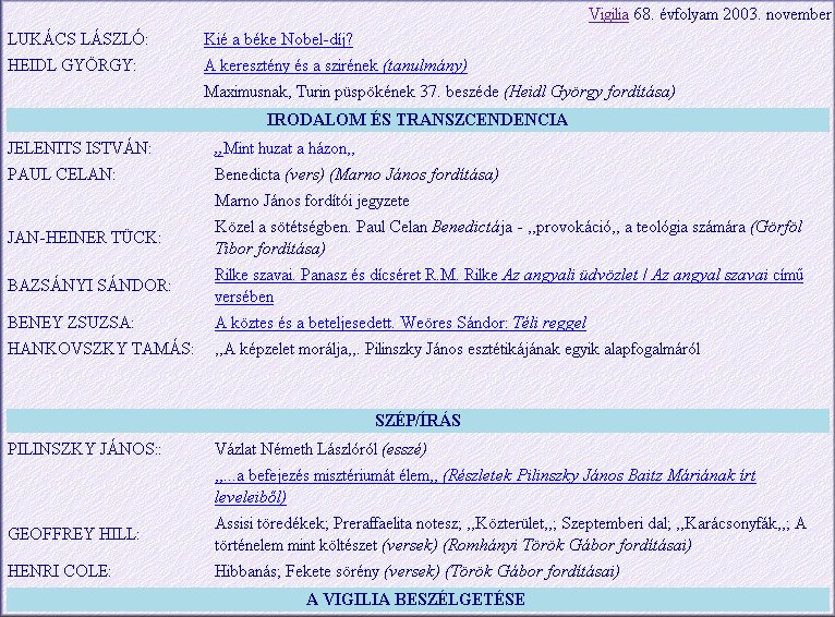 Vigilia 2004.10.07.