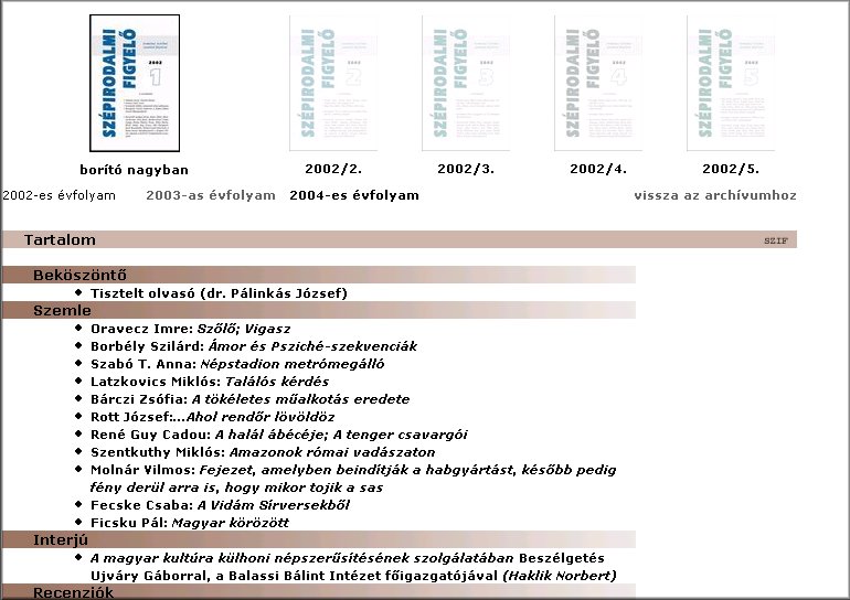 Sz�pirodalmi Figyel� 2004.10.25.