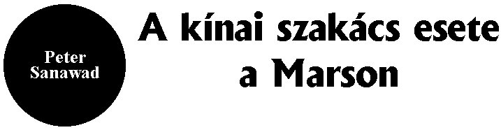 Peter Sanawad (Bihari P�ter): A k�nai szak�cs esete a Marson