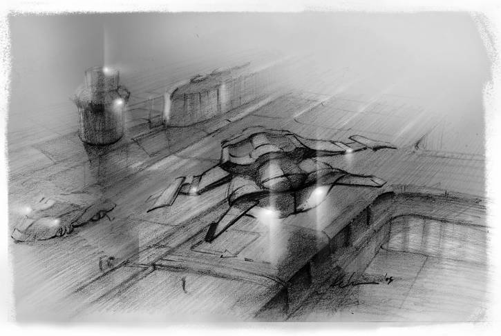 So�s Adri�n: A fenyeget�s - illusztr�ci� - Grafika &copy; K�meri Csaba