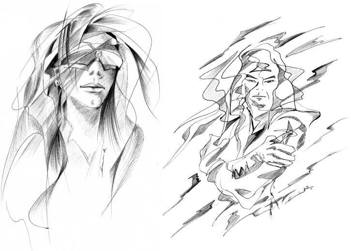 Bolyki Tam�s: K�s�rtetek az id�k m�ly�n - illusztr�ci� - Grafika &copy; Heim Attila