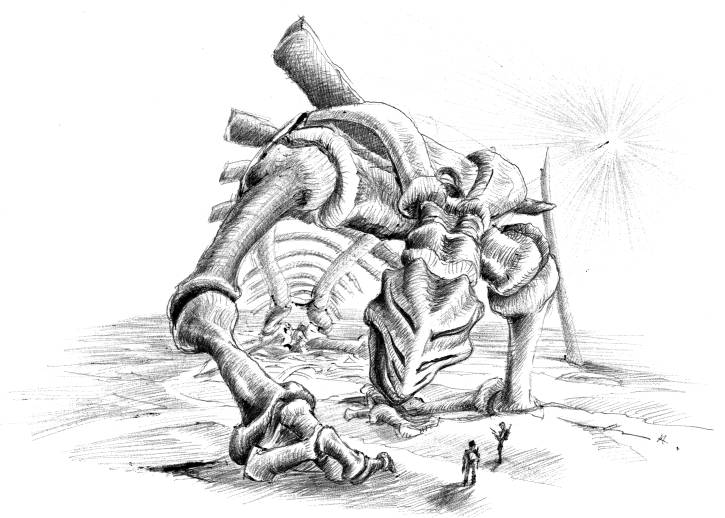 Peter Sanawad (Bihari P�ter): Menek�l�s a Lucas-l�gerb�l - illusztr�ci� - Grafika &copy; Heim Attila