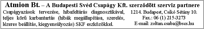 Szponzorok oldala (Atmion Bt.) -- �J GALAXIS 7. sz�m