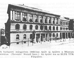 BME épülete
1883-ban