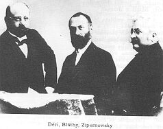 D�ri, Bl�thy, Zipernowsky