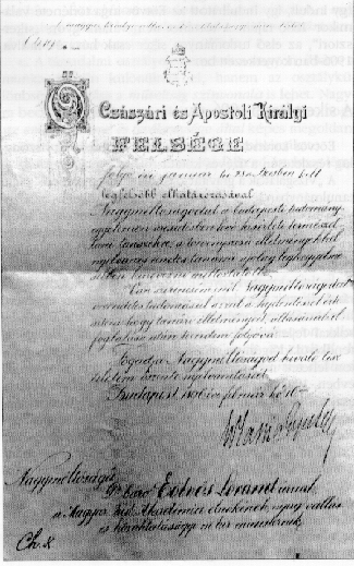E.L. term�szettani tansz�ki
kinevez�se