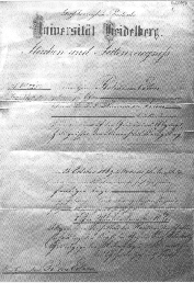 E.L. heidelbergi látogatási
bizonyítványa
