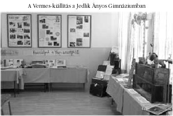 A Vermes-kiállítás a Jedlik Ányos Gimnáziumban