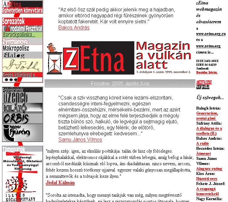 zEtna Magazin a vulk�n alatt