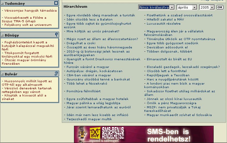 �szak.Index 2005.04.28.