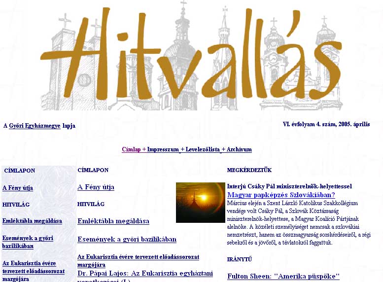 Hitvall�s 2005.05.01.