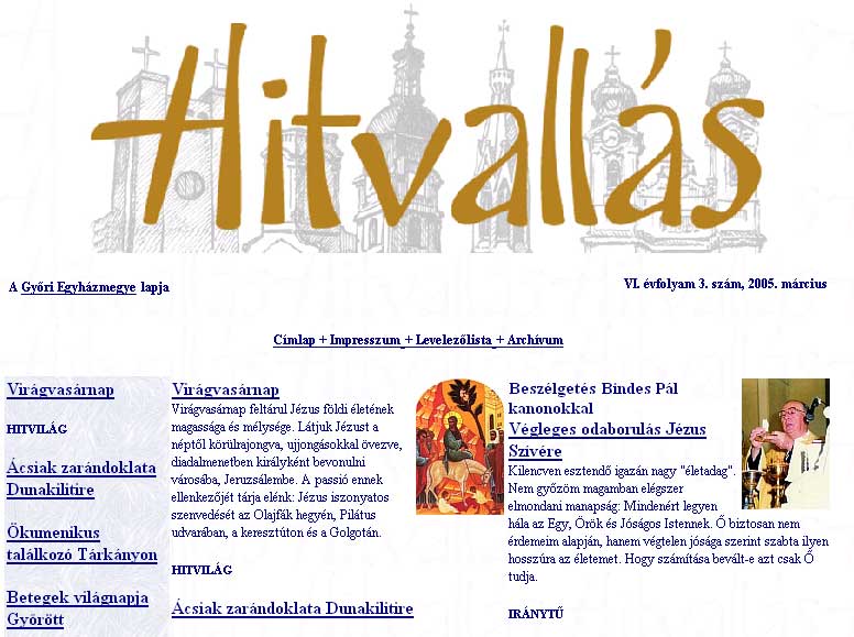 Hitvall�s 2005.05.01.