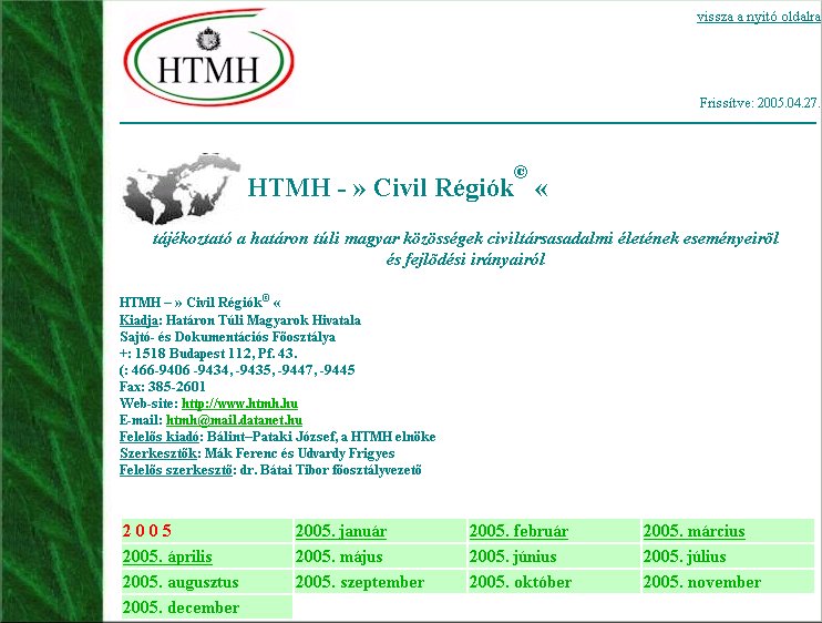 HTMH - Civil R�gi�k - 2005.05.03.
