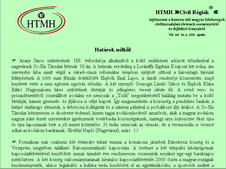 HTMH - Civil R�gi�k - 2005.05.03.