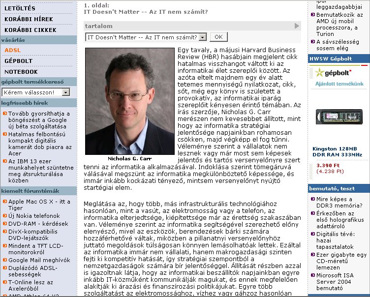 HWSW Informatikai H�rmagazin 2005.05.05.