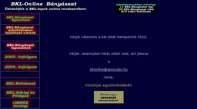 BKL-Online B�ny�szat 2005.05.07.