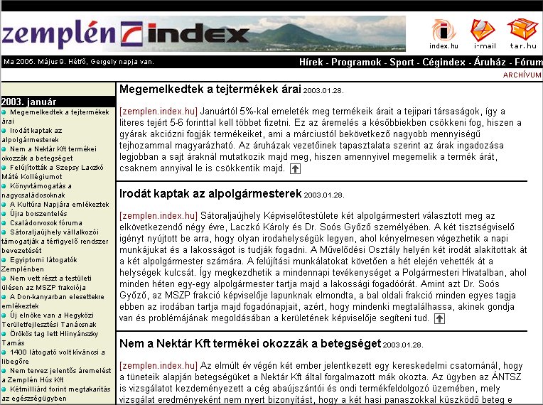 Zempl�n Index 2005.05.09.