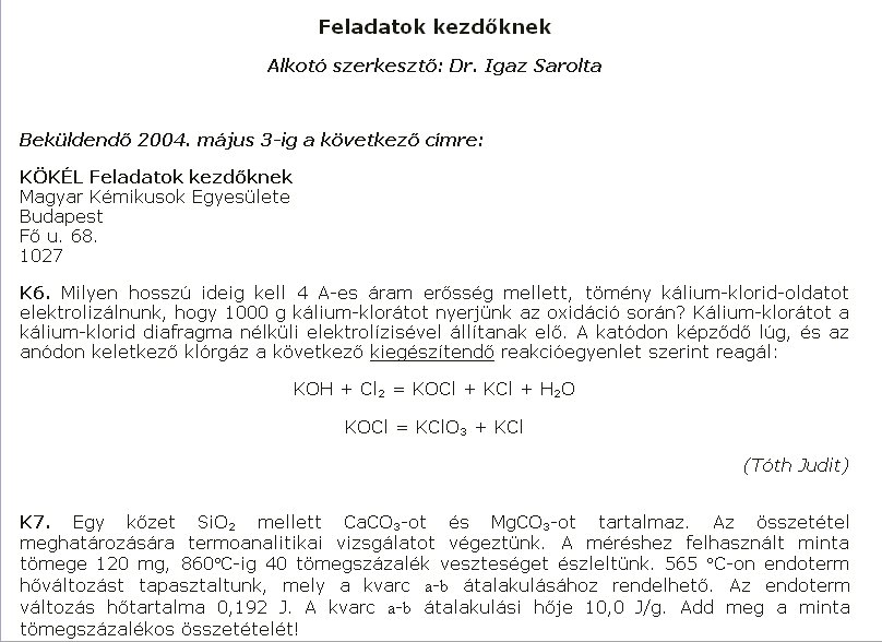K�z�piskola K�miai Lapok 2005.05.26.