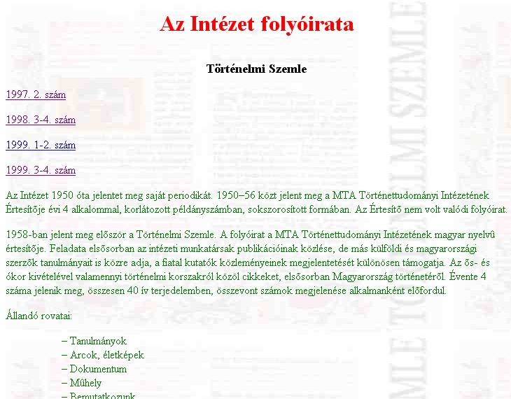 T�rt�nelmi Szemle, 2005-06-26
