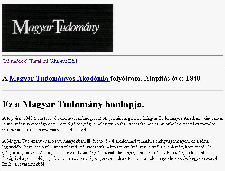 Magyar Tudom�ny 2005.06.21.