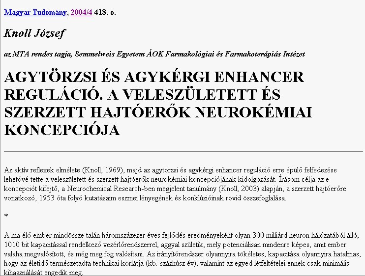 Magyar Tudom�ny 2005.06.21.