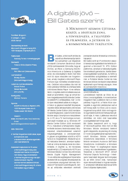 TechNet Magazin 2005.11.26.
