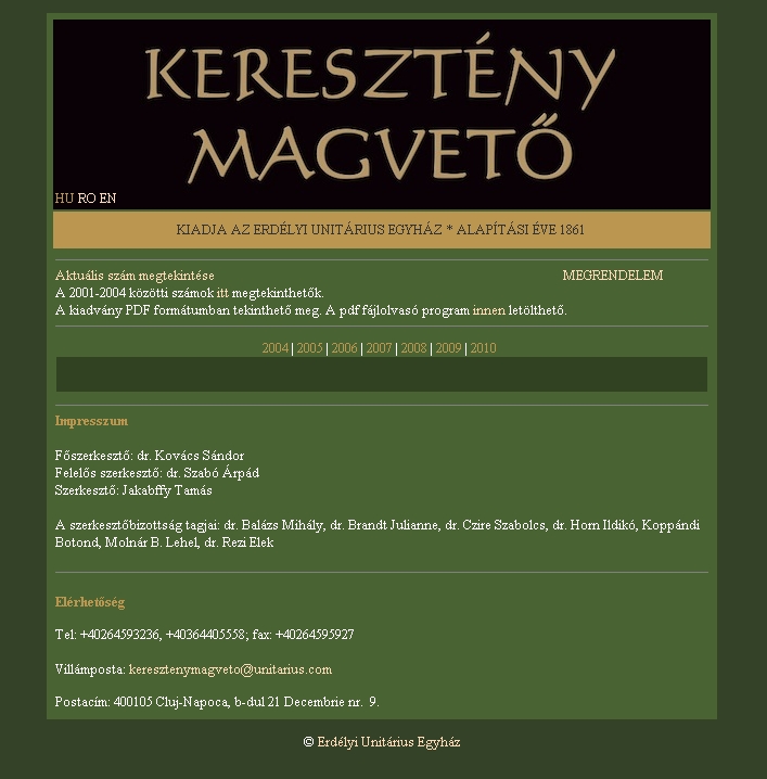 Kereszt�ny Magvet� 2010.08.25.