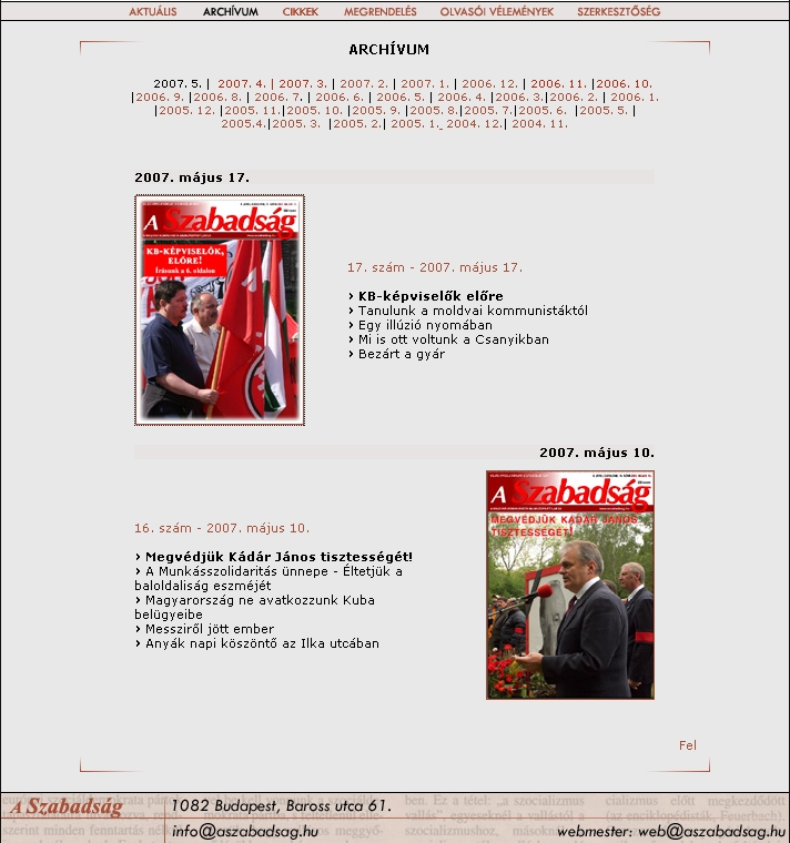 A Szabads�g, 2007-06-06