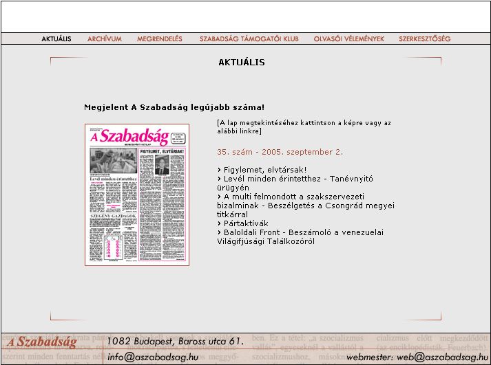 A Szabads�g, 2005-09-07