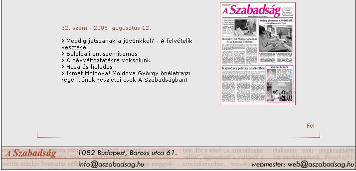A Szabads�g, 2005-09-07