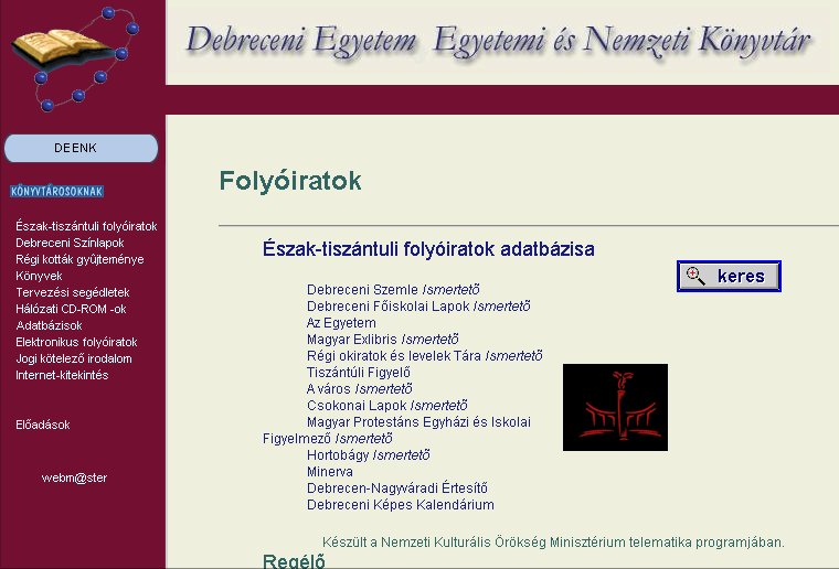 Debreceni Szemle 2005.09.08.