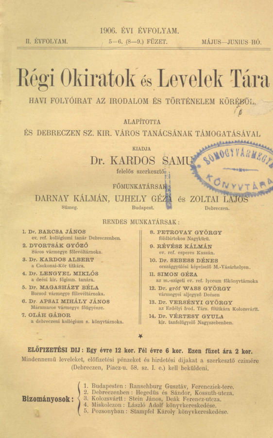 R�gi Okiratok �s Levelek T�ra 2005.09.09.